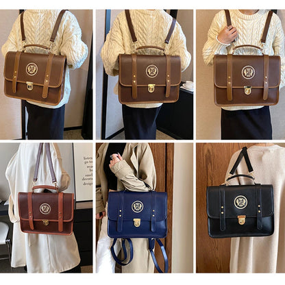 Fashion Japan Style Lolita Girls JK Backpacks Briefcases Female Vnitage Embroidery Crown Shoulder Bags HandBags