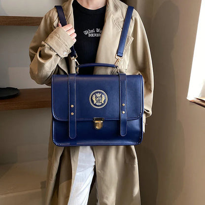 Fashion Japan Style Lolita Girls JK Backpacks Briefcases Female Vnitage Embroidery Crown Shoulder Bags HandBags