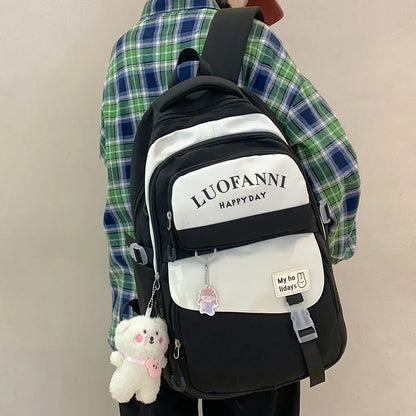 Fashion Kawaii Girl Waterproof High Capacity School Bag Women Cute Backpack Lady Harajuku BookBag Female College Backpack Laptop