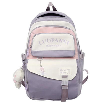 Fashion Kawaii Girl Waterproof High Capacity School Bag Women Cute Backpack Lady Harajuku BookBag Female College Backpack Laptop