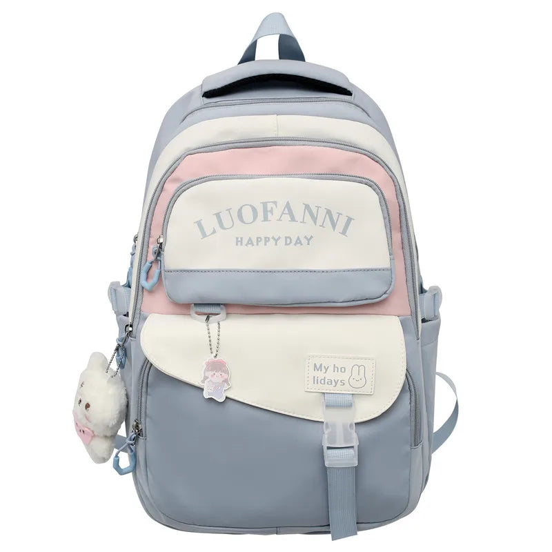 Fashion Kawaii Girl Waterproof High Capacity School Bag Women Cute Backpack Lady Harajuku BookBag Female College Backpack Laptop