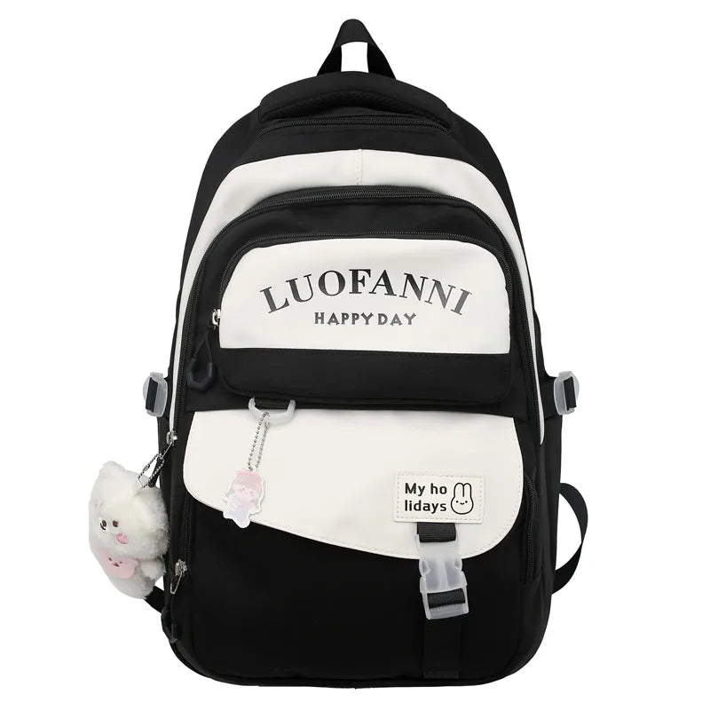 Fashion Kawaii Girl Waterproof High Capacity School Bag Women Cute Backpack Lady Harajuku BookBag Female College Backpack Laptop