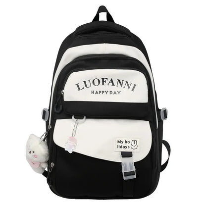 Fashion Kawaii Girl Waterproof High Capacity School Bag Women Cute Backpack Lady Harajuku BookBag Female College Backpack Laptop