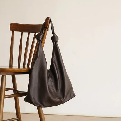 Fashion Kink Shoulder Bag Women Totes High Fashion Genuine Leather Handbags Female Commuter Large Capacity Practical Soft Bolsos