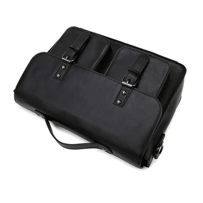 Fashion Korean Style Man Bussiness Briefcases Unisex Vintage High Capacity Laptop HandBags Shoulder Bags