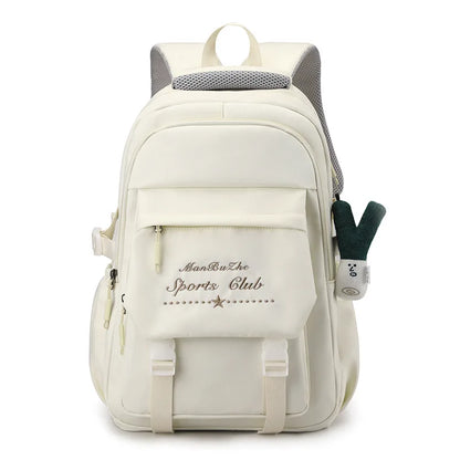 Fashion Korean Style Women Backpacks Preppy Multi Pockets Honeycomb Girl Students School Bags Teenager ShoulderBags