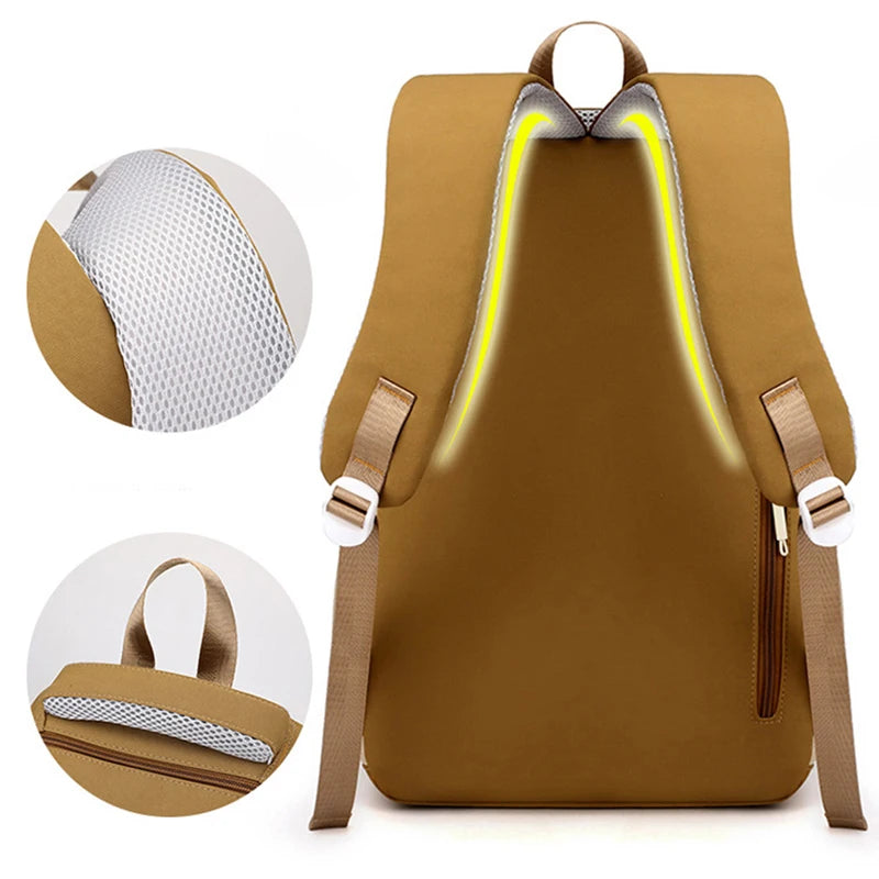 Fashion Korean Style Women Backpacks Preppy Multi Pockets Honeycomb Girl Students School Bags Teenager ShoulderBags
