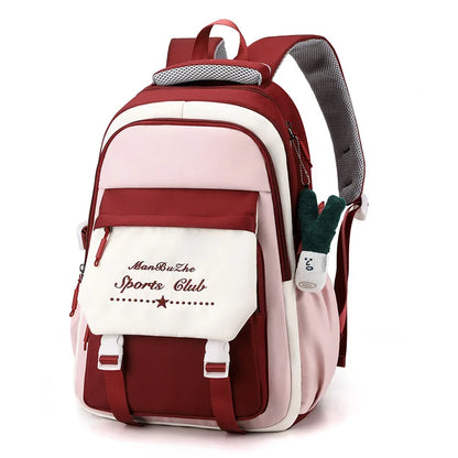 Fashion Korean Style Women Backpacks Preppy Multi Pockets Honeycomb Girl Students School Bags Teenager ShoulderBags