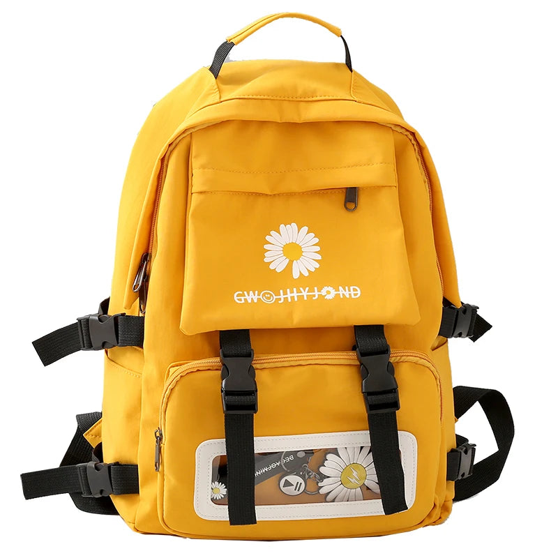 Fashion Korean Style Women Backpacks Student Girls Shoulder Bags Teenager Waterproof Flowers HandBags