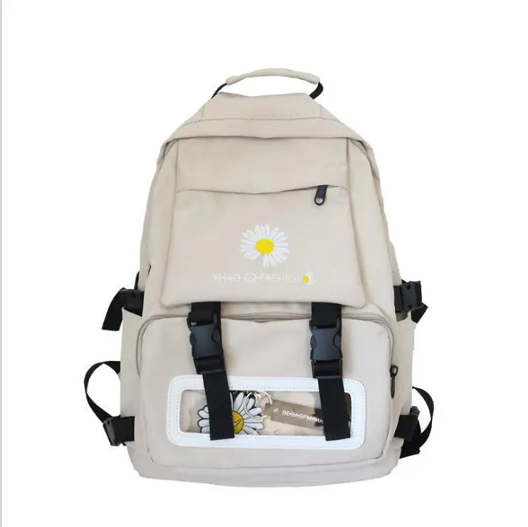 Fashion Korean Style Women Backpacks Student Girls Shoulder Bags Teenager Waterproof Flowers HandBags