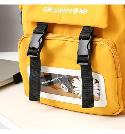 Fashion Korean Style Women Backpacks Student Girls Shoulder Bags Teenager Waterproof Flowers HandBags