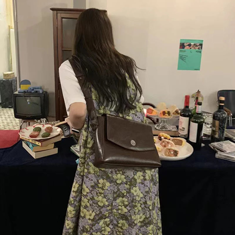 Fashion Korean Style Women Briefcase Messerger Bags OL Female ShoulderBags Office Lady Concise Bolso Para Mujer