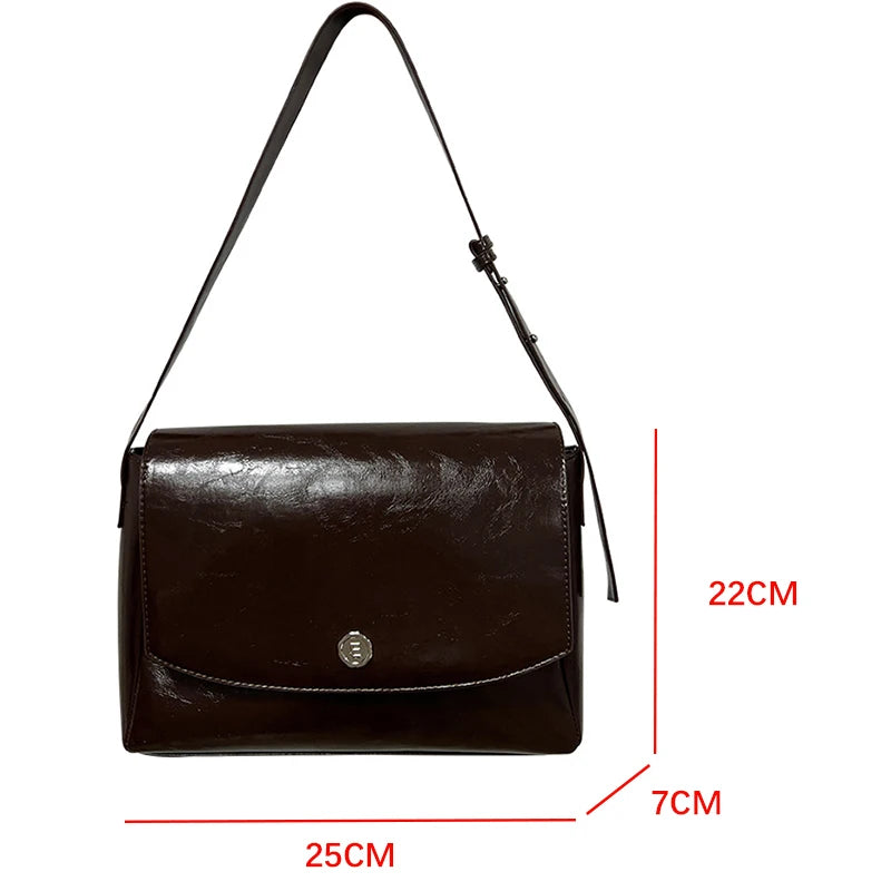 Fashion Korean Style Women Briefcase Messerger Bags OL Female ShoulderBags Office Lady Concise Bolso Para Mujer