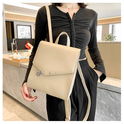 Fashion Korean Style Women Solid Backpacks Irregular Handbags Female Office Lady Shoulder Bags