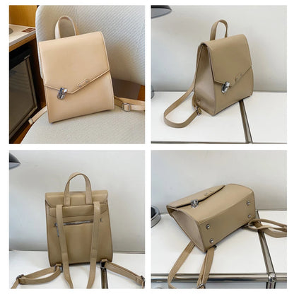 Fashion Korean Style Women Solid Backpacks Irregular Handbags Female Office Lady Shoulder Bags