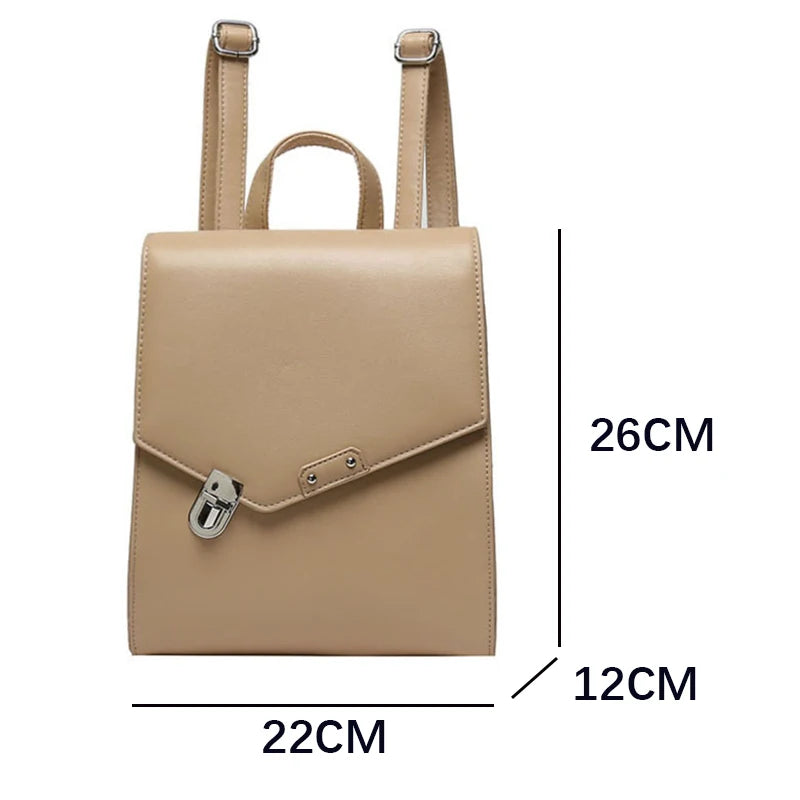 Fashion Korean Style Women Solid Backpacks Irregular Handbags Female Office Lady Shoulder Bags