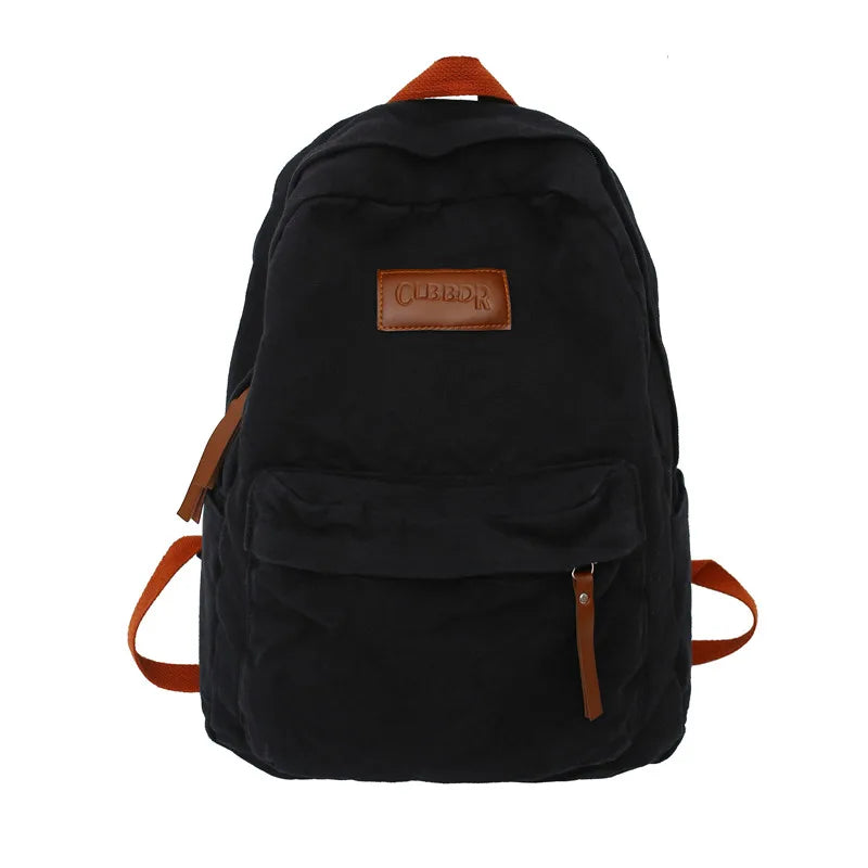 Fashion Ladies Canvas School Backpack Trendy Cool Boy Girl Travel Student Bag Male Female College Backpack Men Women Laptop Bags