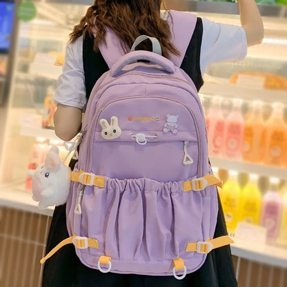 Fashion Ladies Kawaii High Capacity College Backpack Girl Waterproof Travel Book Backpack Female Laptop Student Women School Bag