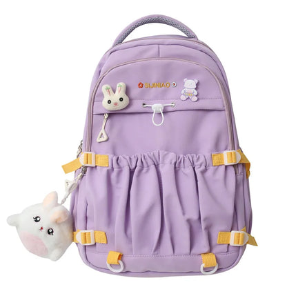 Fashion Ladies Kawaii High Capacity College Backpack Girl Waterproof Travel Book Backpack Female Laptop Student Women School Bag