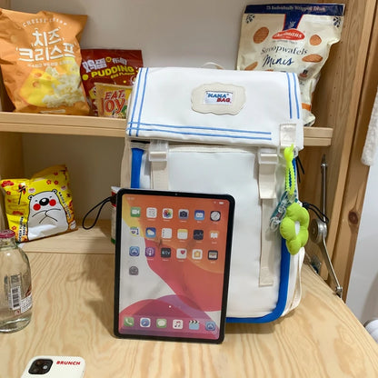 Fashion Ladies Kawaii Purple Travel Book Bag Women Laptop Teen Leisure Girl College Backpack Trendy Female Cute Nylon School Bag