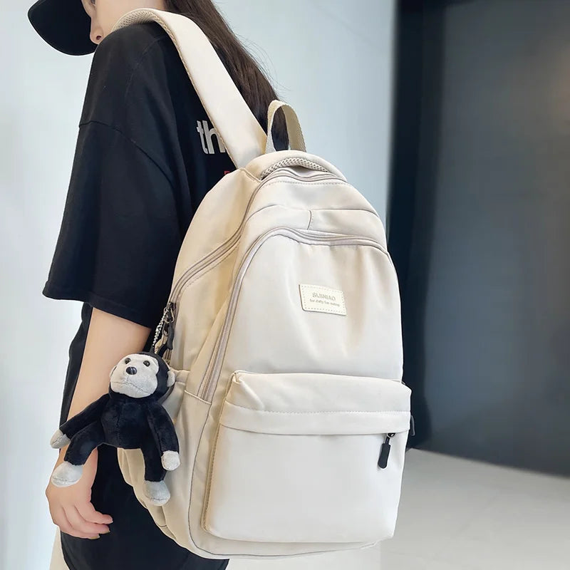 Fashion Ladies Male Nylon College Backpack Cool Girl Travel Boy Leisure Book Backpack Female Laptop Student Men Women School Bag
