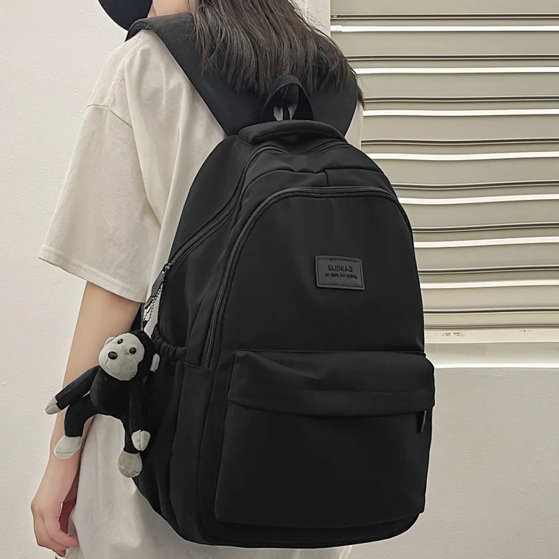 Fashion Ladies Male Nylon College Backpack Cool Girl Travel Boy Leisure Book Backpack Female Laptop Student Men Women School Bag