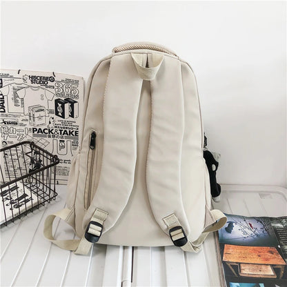 Fashion Ladies Male Nylon College Backpack Cool Girl Travel Boy Leisure Book Backpack Female Laptop Student Men Women School Bag