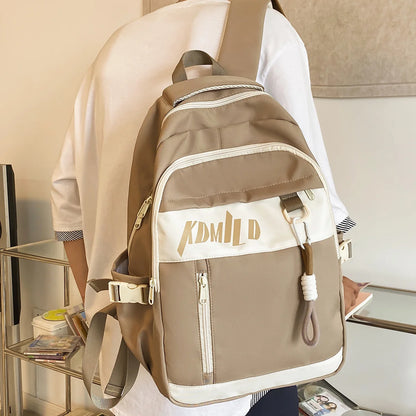Fashion Ladies Men Laptop Waterproof Travel College Backpack Girl Boy Kawaii Women School Book Bag Cool Female Bags Trendy Nylon
