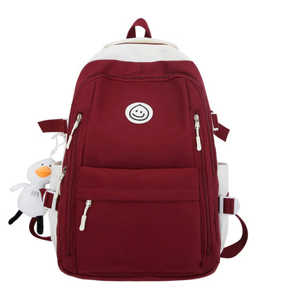 Fashion Lady Cute Female Travel Teenage College Backpack Trendy Girl Kawaii Nylon Leisure Backpack Women Laptop Student Book Bag