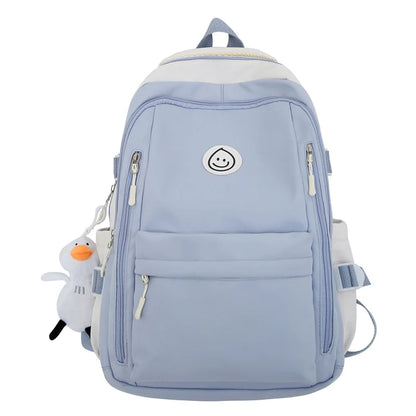 Fashion Lady Cute Female Travel Teenage College Backpack Trendy Girl Kawaii Nylon Leisure Backpack Women Laptop Student Book Bag