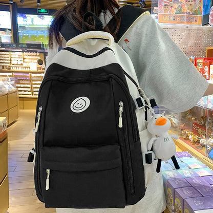 Fashion Lady Cute Female Travel Teenage College Backpack Trendy Girl Kawaii Nylon Leisure Backpack Women Laptop Student Book Bag