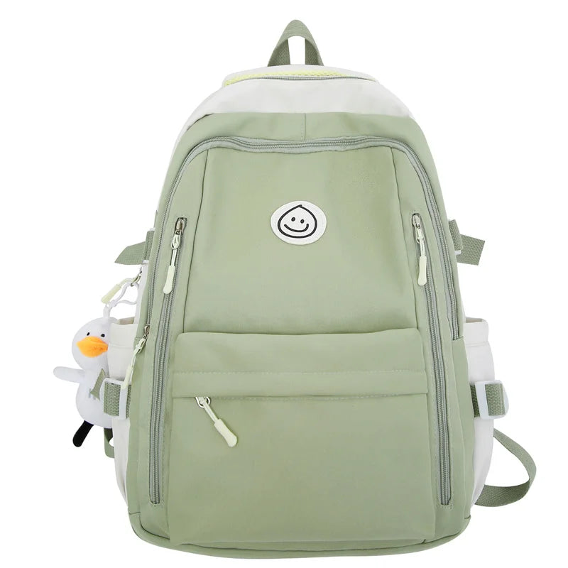 Fashion Lady Cute Female Travel Teenage College Backpack Trendy Girl Kawaii Nylon Leisure Backpack Women Laptop Student Book Bag