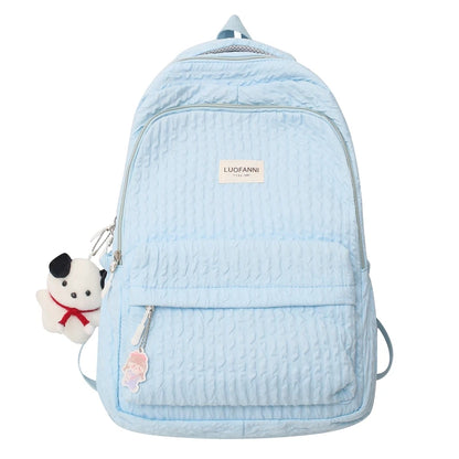 Fashion Lady Cute Pink Laptop Female Travel Book Bag Trendy Cool Women New College Student Backpack Girl Kawaii Nylon School Bag