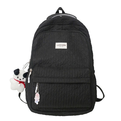 Fashion Lady Cute Pink Laptop Female Travel Book Bag Trendy Cool Women New College Student Backpack Girl Kawaii Nylon School Bag