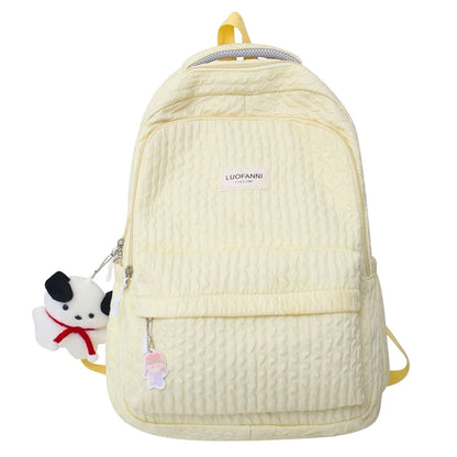 Fashion Lady Cute Pink Laptop Female Travel Book Bag Trendy Cool Women New College Student Backpack Girl Kawaii Nylon School Bag