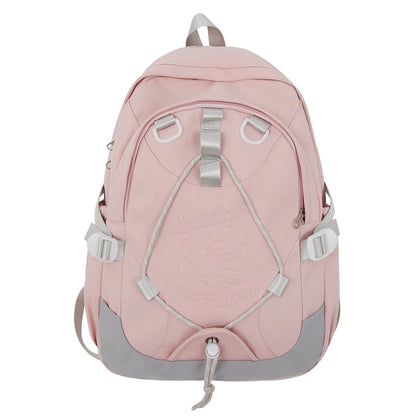 Fashion Lady Travel Embroidery Book Bag Trendy Female Cute Nylon Backpack Women Laptop School Bag Girl College Backpacks Leisure