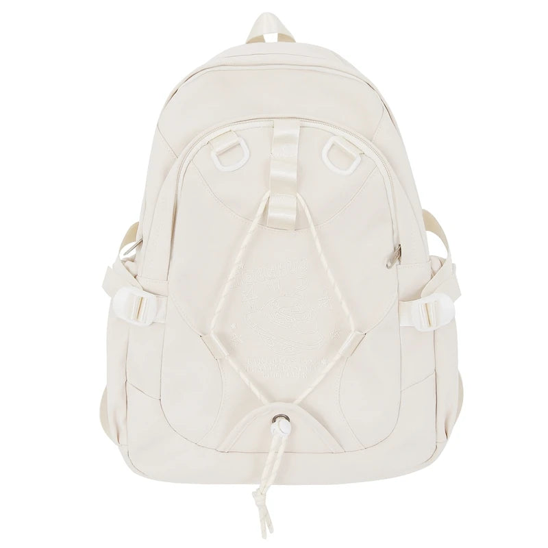 Fashion Lady Travel Embroidery Book Bag Trendy Female Cute Nylon Backpack Women Laptop School Bag Girl College Backpacks Leisure