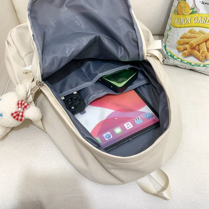 Fashion Lady Travel Embroidery Book Bag Trendy Female Cute Nylon Backpack Women Laptop School Bag Girl College Backpacks Leisure