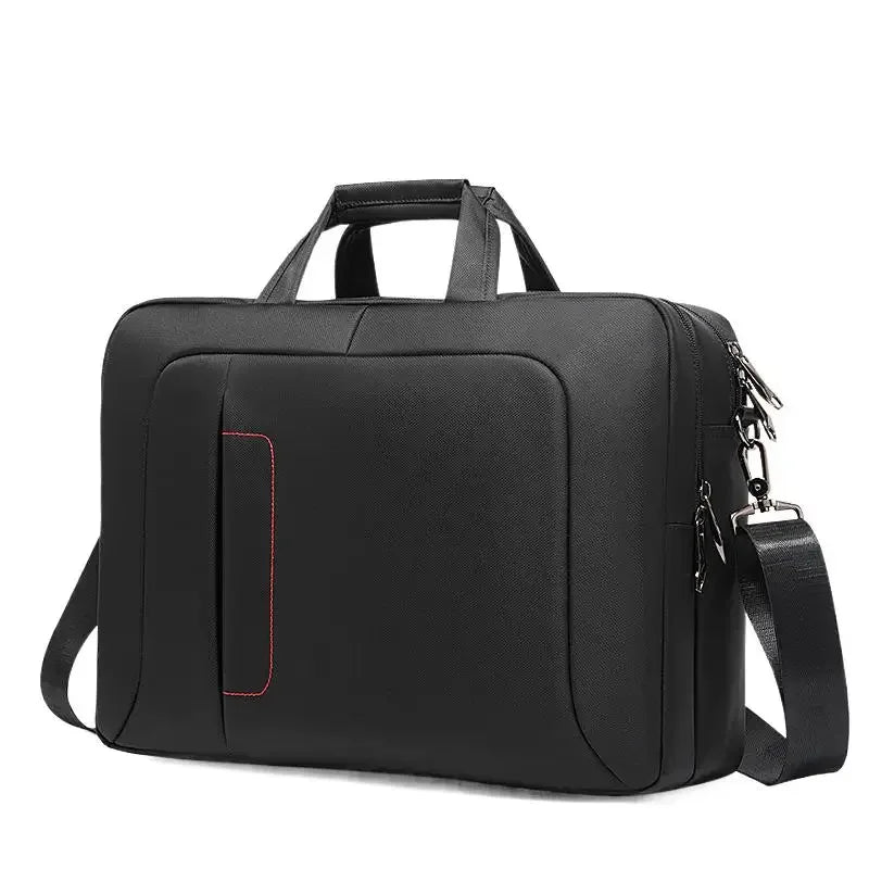Fashion Large Capacity Men's Briefcase Business Handbag Waterproof 15.6"Inch Laptop Office Male Shoulder Messenger Bag