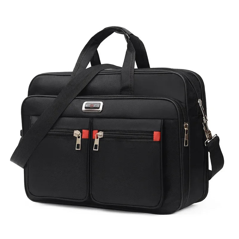 Fashion Large Capacity Men's Briefcase Multifunction 14" Laptop Office Male Shoulder Messenger Bag Business Handbag