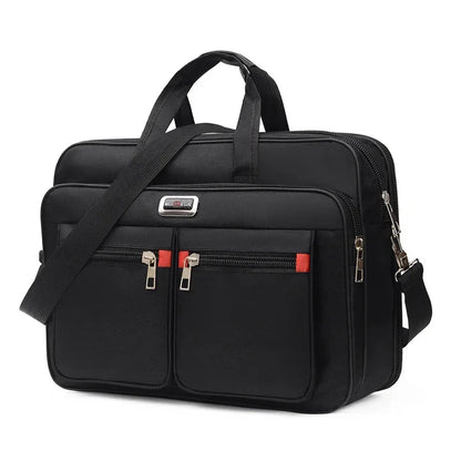 Fashion Large Capacity Men's Briefcase Multifunction 14" Laptop Office Male Shoulder Messenger Bag Business Handbag