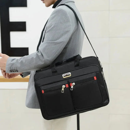 Fashion Large Capacity Men's Briefcase Multifunction 14" Laptop Office Male Shoulder Messenger Bag Business Handbag