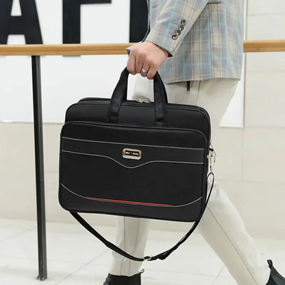 Fashion Large Capacity Men's Briefcase Multifunction 14" Laptop Office Male Shoulder Messenger Bag Business Handbag