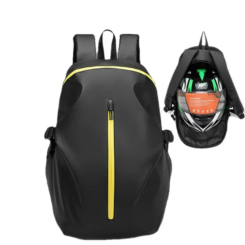 Fashion Large Capacity Motorcycle Helmet Backpack Men Waterproof Laptop bag Reflective Cycling Traveling Package For Male