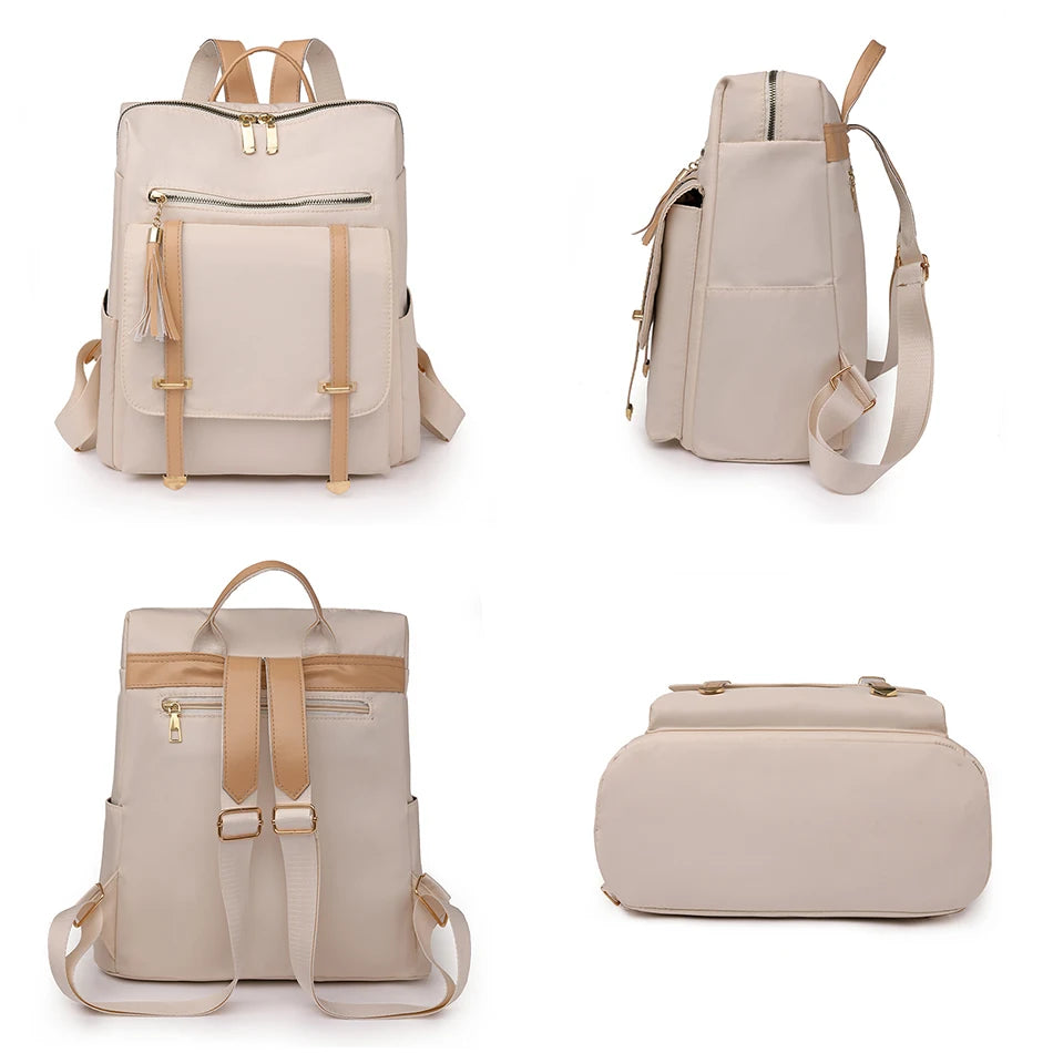 Fashion Large Capacity Oxford Women Backpacks School Book Bags for Girls Female Travel Knapsack  Designer Elegant Ladies Bagpack