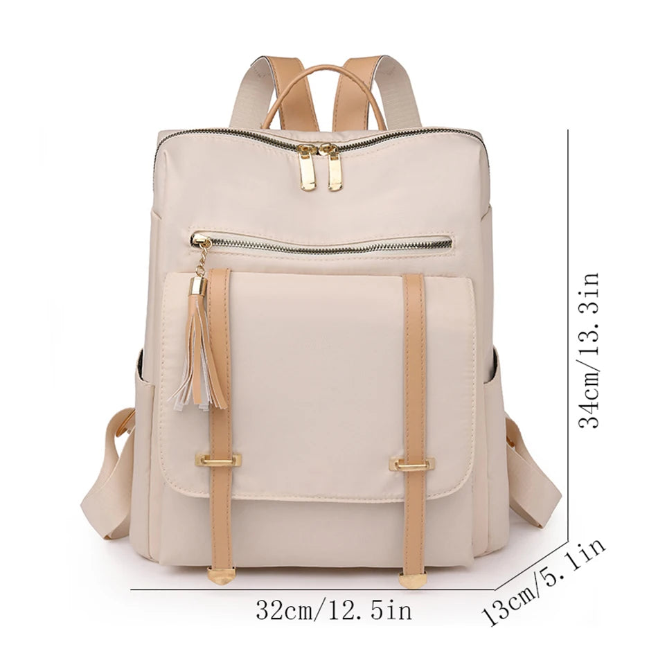 Fashion Large Capacity Oxford Women Backpacks School Book Bags for Girls Female Travel Knapsack  Designer Elegant Ladies Bagpack