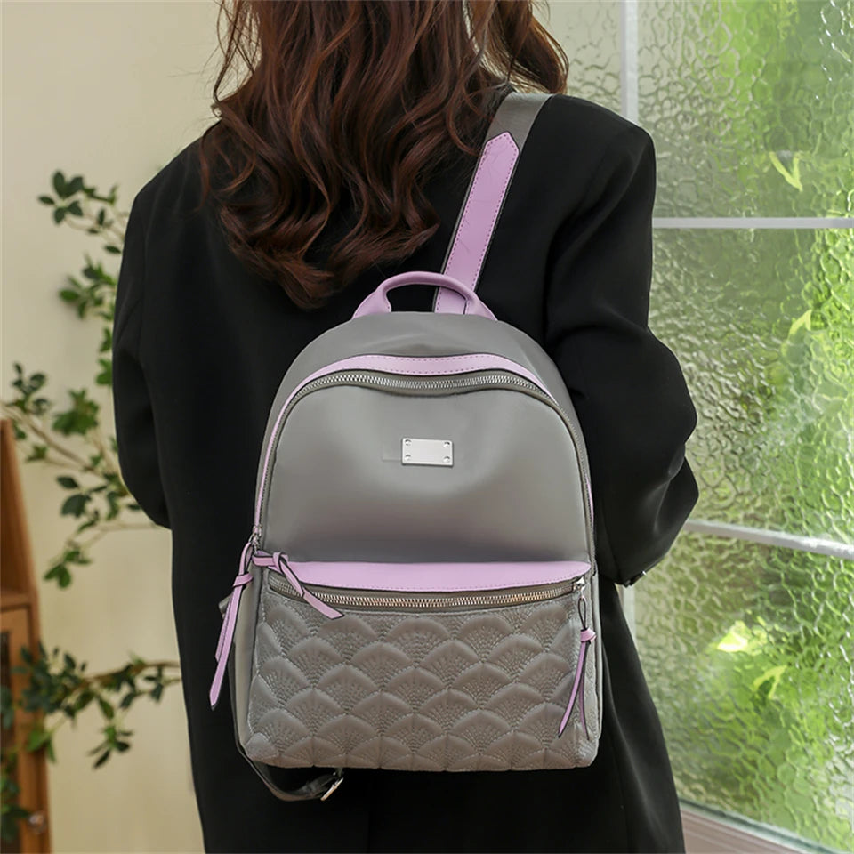 Fashion Large Capacity School Bags for Teenage Girls 2023 Brand Designer Oxford Travel Backpack Bookpack Elegant Women Bag Sac