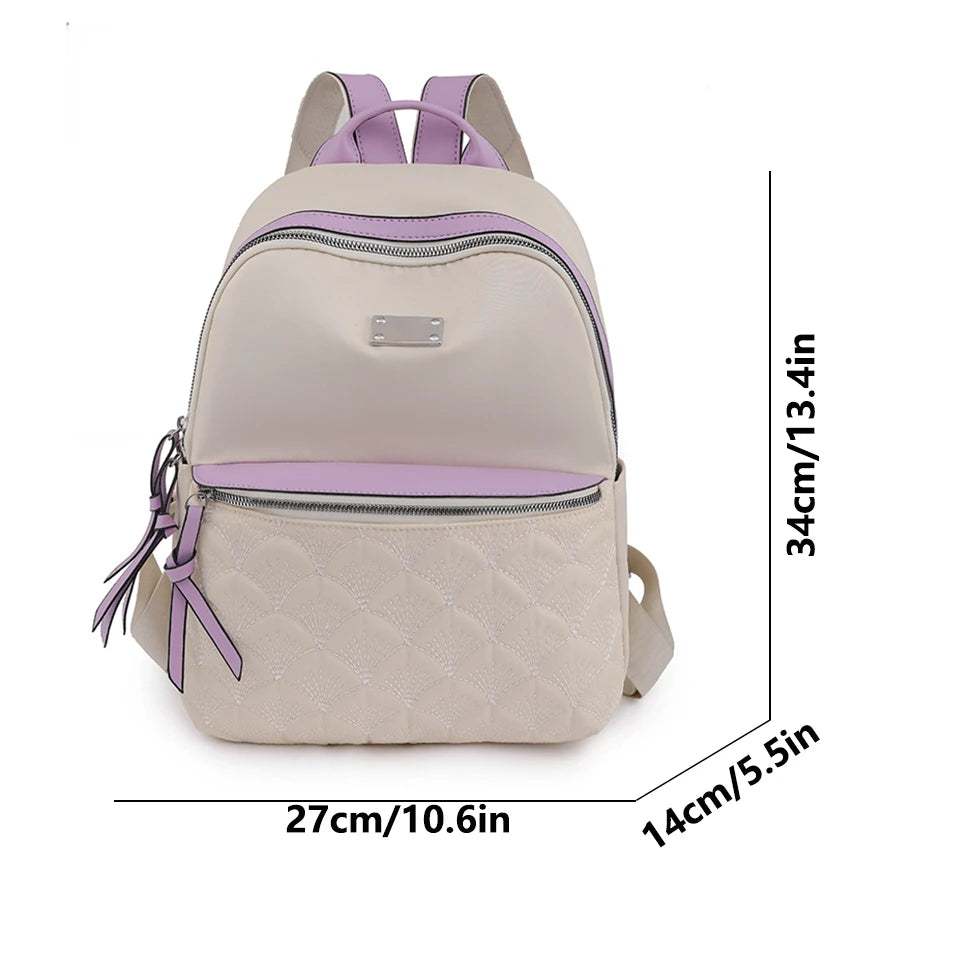Fashion Large Capacity School Bags for Teenage Girls 2023 Brand Designer Oxford Travel Backpack Bookpack Elegant Women Bag Sac