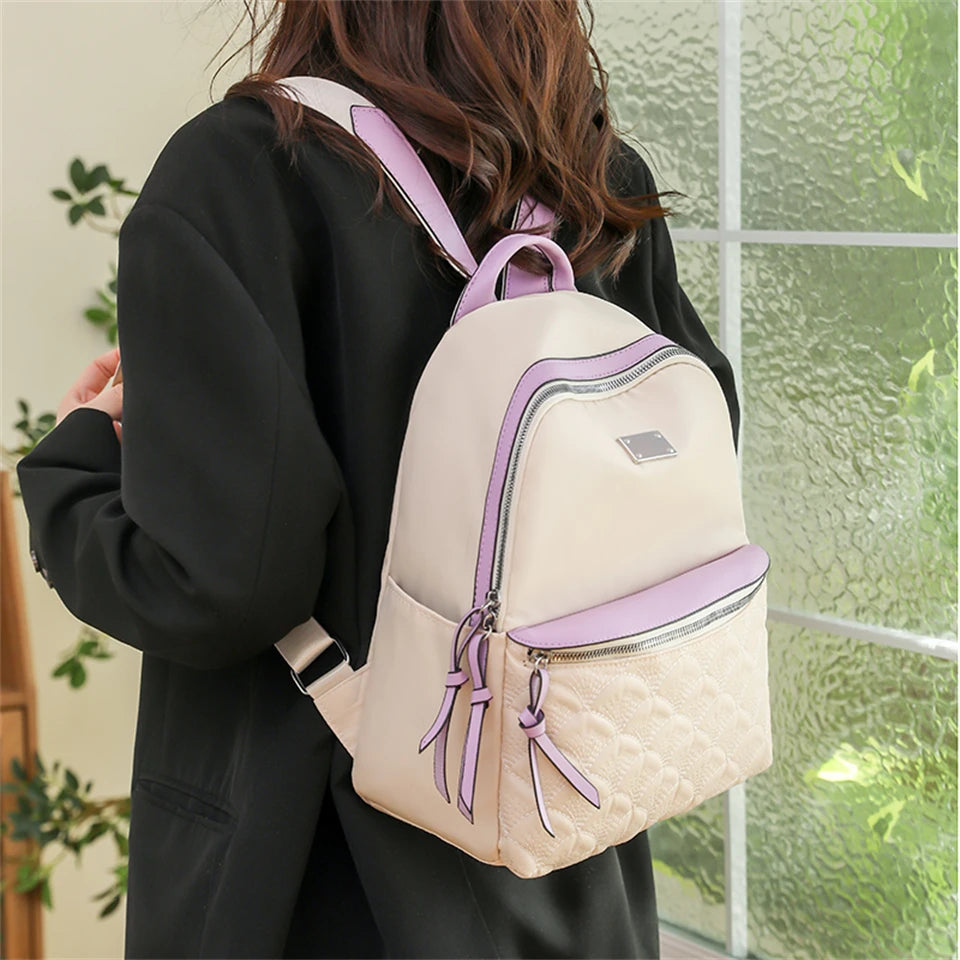 Fashion Large Capacity School Bags for Teenage Girls 2023 Brand Designer Oxford Travel Backpack Bookpack Elegant Women Bag Sac