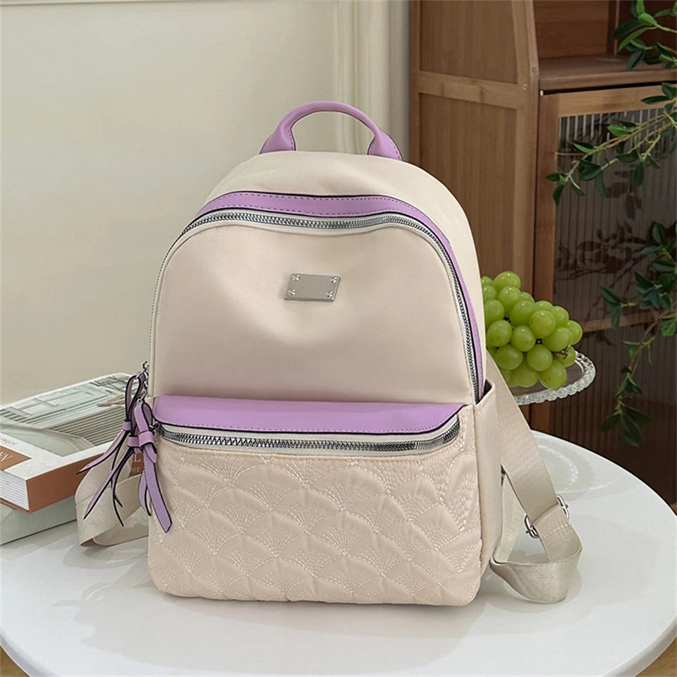 Fashion Large Capacity School Bags for Teenage Girls 2023 Brand Designer Oxford Travel Backpack Bookpack Elegant Women Bag Sac